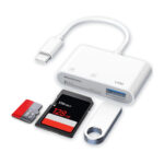 Multifunctional Plug and Play 3 in 1 USB-C connector Digital Camera Adapter type C SD compatible CF supported Card Reader