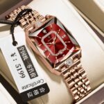 Luxury Elegant Watch for Woman Date Waterproof Rectangle Ladies Watch Stainless Steel Quartz Women Watches Female Reloj