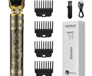 Wholesale Rechargeable Electric Beard Shaver T Blade Carving Machine Hair Trimmer for Men Oil Head Metal