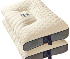 Factory Direct 48*74cm Natural Latex Pillow Ergonomically Designed 3D Cervical Spine Care Bed Pillow