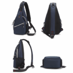 BEARKY Fashionable Polyester Men's and Women's Messenger Bag Casual Shoulder Crossbody Design for Travel Students Boys Kids