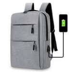 Fashionable Large Capacity Laptop Backpack Lightweight Wear-Resistant Fabric Multi-Layer Space USB Charging Interface Various
