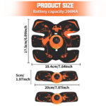 Smart Wireless Abdominal Muscle Stimulation Training Patch Fitness Abdominal Training Ems Fat Loss and Muscle Gain Massager