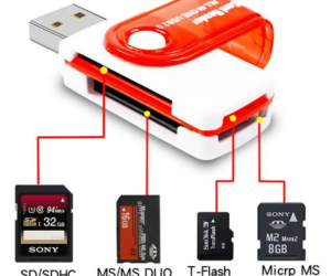 All in One Aluminium Multi Card Reader USB 2.0 Adapter for T-Flash M2 MS SD Smart Card Reader for Samsung Xiaomi Macbook Laptop