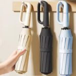 Wholesale ODM Automatic Umbrella Reinforced Ring Buckle Solid Color Business Style Windproof Umbrella