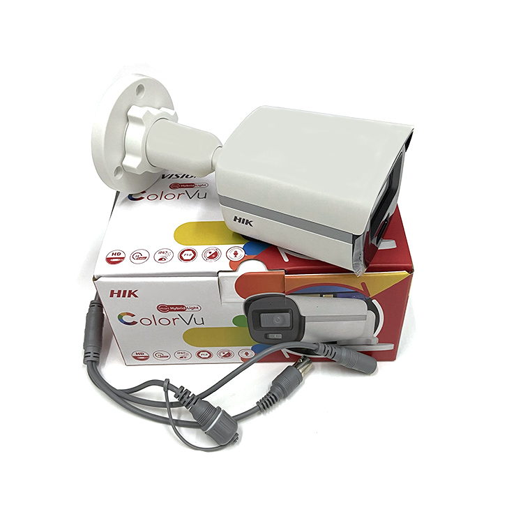 Hik Full Color Night Vision 4-in-1 Analog 2MP CMOS ColorVu Night Vision Mini Bullet Camera with Cloud Storage DS-2CE10DF0T-PF