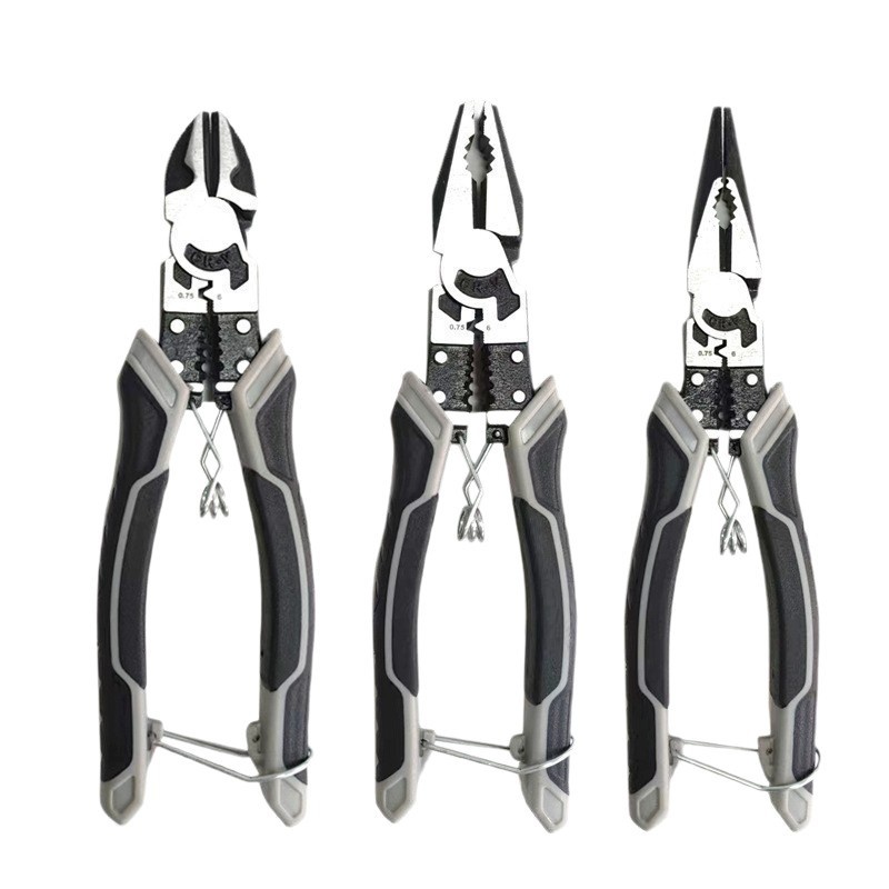 Best-Selling Industrial-Grade Multifunctional Electrician Pliers Labor-Saving Pointed Oblique Metric Measurement Serrated