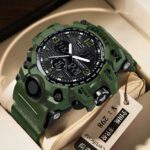 Fashion Large Dial Watch LED Men's Electronic Luxury Waterproof Night Light Watch Men's Multifunctional Digital Watch