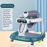 Multifunctional Kids' Learning Drive Starter Car Sit-to-Stand Fun Toys Prevent O-shaped Legs Baby Walker with Prevent Rollover