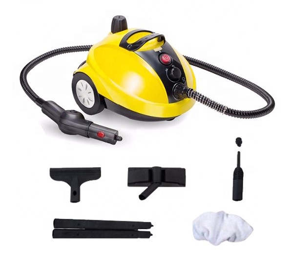 HG 1300W Yellow Multipurpose Household Steamer Cleaning Machine Car Carpet Floor Window Hand Held High Pressure Steam Cleaner