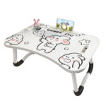 5D-Patterned Foldable Bed Table for Students Families Other Spaces Made of Durable Plastic