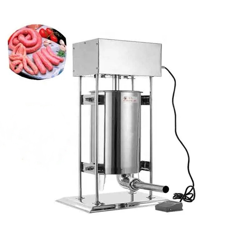 Small Automatic Electric Sausage Making Machine Sausage Filling Machinery Electric Vacuum Meat Hot Dog Sausage Stuffer