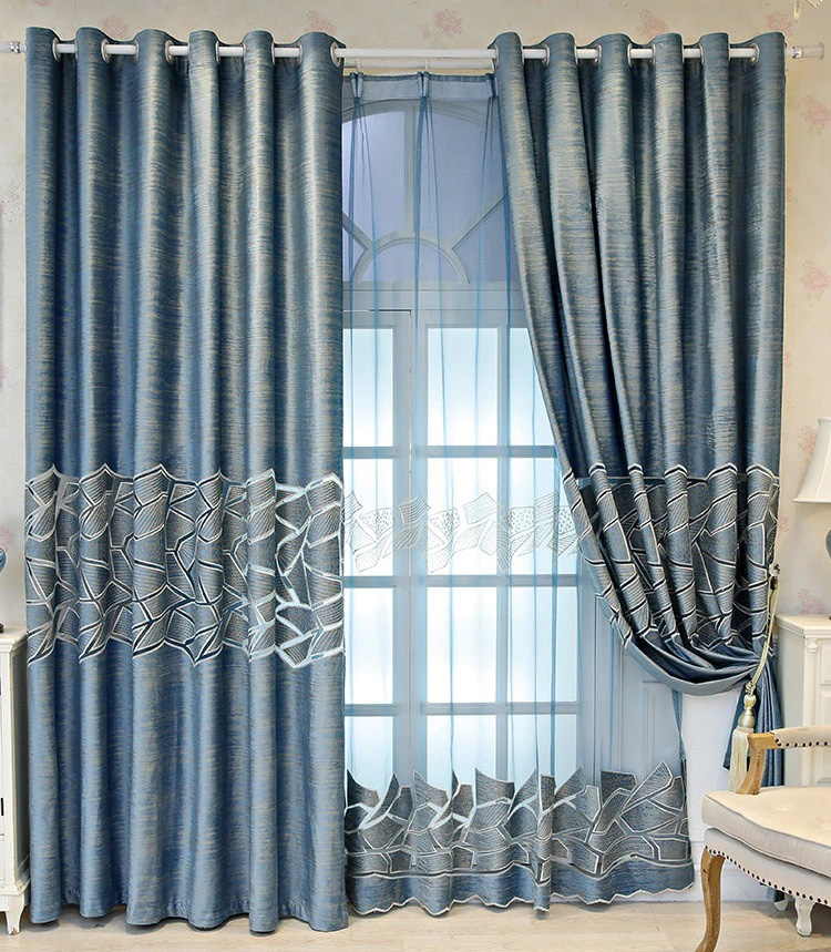 Wholesale Modern Hollow-out Laser Home House Hotel Embroidery Customized Velvet Curtains for the Living Room