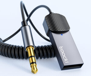 Toocki Aux bluetooth Adapter Car Portable Hands-free bluetooth 5.0 Audio Transmitter Receivers