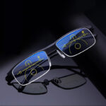 Intelligent Multifocal Progressive Reading Glasses for Men Women Near and Dual-use Anti-Blue Light Automatic Adjustment Eyewear