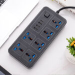 Long 3M Electric Socket 6WAY Power Strip 3 USB Ports Copper IP44 Level 10A/16A Rated Current Home Office Use US AU Plug
