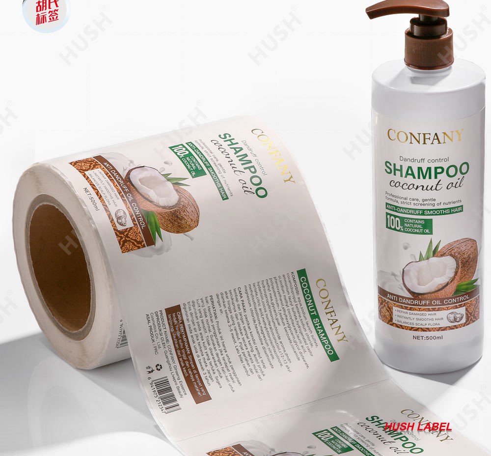 Waterproof Custom Design Private Roll Label Cosmetics Shampoo Bottle Labels Stickers Printing