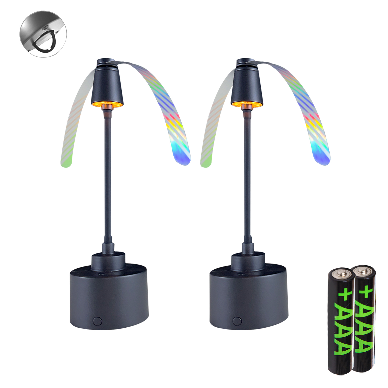 Table Fan Scares Flies Usb Recharge Swatter Outdoor Pest Control Product Electronic Ultrasonic Pest Fly Repellent Fan with Light