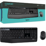 Logitech MK345 Wireless Keyboard & Mouse Combo Full - Size, with a 2.4G Wireless Receiver, Black Color