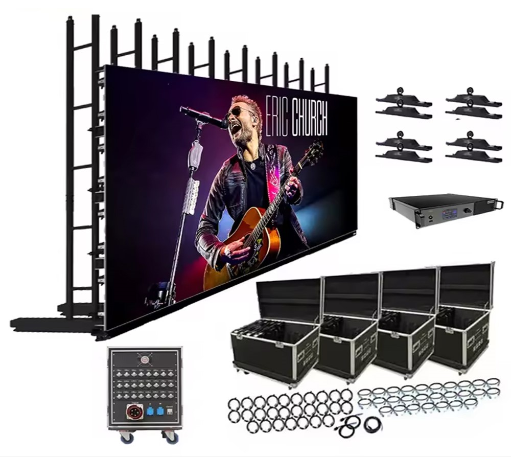 6m X 3m Led Display Complete System P2.6 P2.9 P3 P3.91 P4.81 Led Panel 500mmx1000mm Backdrop Indoor Outdoor Led Screen